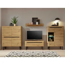 Pharao24 Skandi Design Wohnwand Tomya> Wohnwand 300 Cm