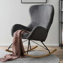 Polstermöbel|Wohnzimmer Sessel*Pharao24 Skandi Stil Schaukelsessel Yemons