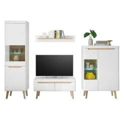 Wohnwand 250 Cm*Pharao24 Skandi Wohnwand Jasturian