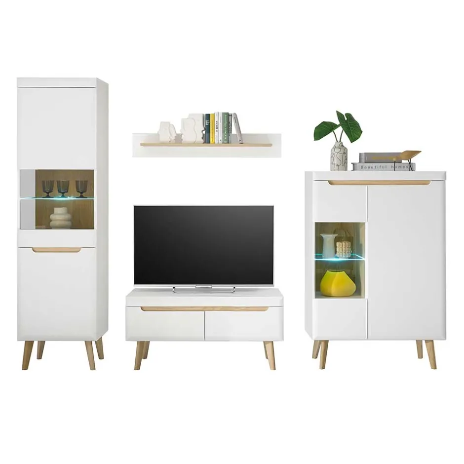 Wohnwand 250 Cm*Pharao24 Skandi Wohnwand Jasturian