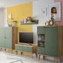 Wohnwand 300 Cm*Pharao24 Skandi Wohnwand Lora