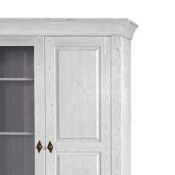 Vitrinenschrank|Wohnzimmervitrinen*Pharao24 Skandinavischer Landhaus Vitrinenschrank Mures