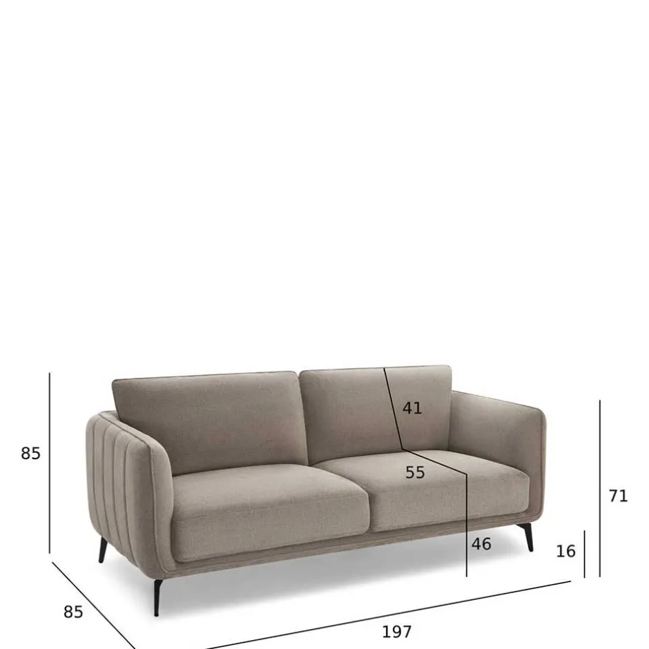 Pharao24 Sofa Addagio> Polstermöbel|3 Sitzer Sofa