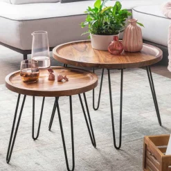 Beistelltische|Couchtische*Pharao24 Sofa Beistelltisch Rozenna