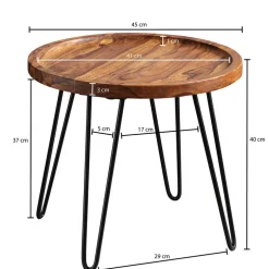 Beistelltische|Couchtische*Pharao24 Sofa Beistelltisch Rozenna