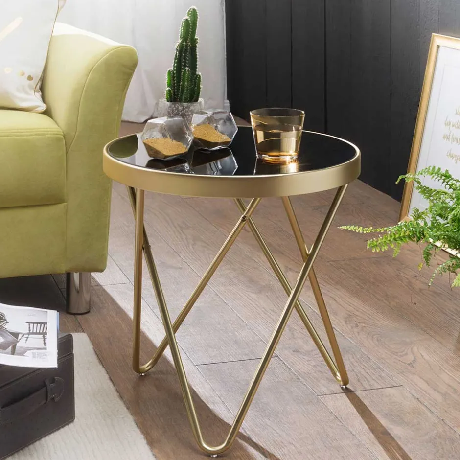 Pharao24 Sofa Beitisch Sivarin> Glastische