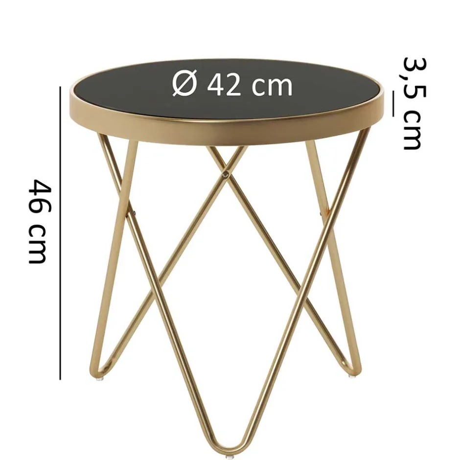 Pharao24 Sofa Beitisch Sivarin> Glastische