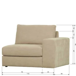Pharao24 Sofa Element mit Armlehne rechts Pilamonia><noscript><img width=