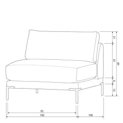 Polstermöbel|Wohnzimmercouch*Pharao24 Sofa Kombination Taupe Udjaca