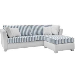 Pharao24 Sofa mit Hocker Nalyva> Wohnzimmercouch|3 Sitzer Sofa