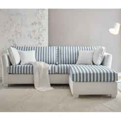 Pharao24 Sofa mit Hocker Nalyva> Wohnzimmercouch|3 Sitzer Sofa