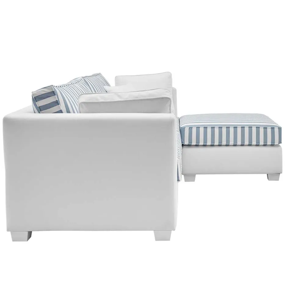Pharao24 Sofa mit Hocker Nalyva> Wohnzimmercouch|3 Sitzer Sofa