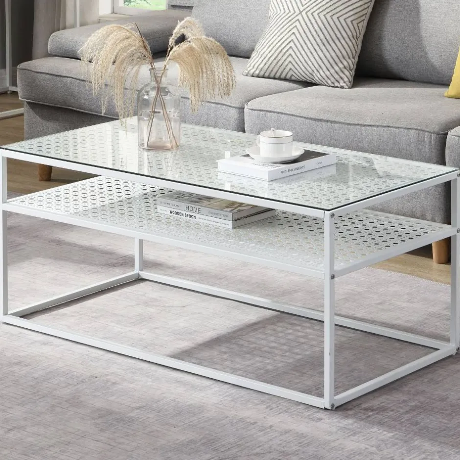 Glastische*Pharao24 Sofa Tisch Nastasia