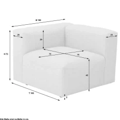 Modulsofas*Pharao24 Sofaelement Felictia