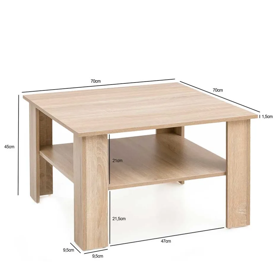 Beistelltische|Couchtische*Pharao24 Sofatisch Almond