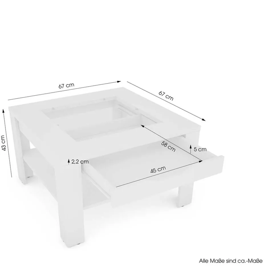 Pharao24 Sofatisch Gino> Wohnzimmertisch|Couchtische
