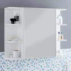 Badezimmerschränke|Spiegelschränke*Pharao24 Spiegel Badschrank Lagrosso