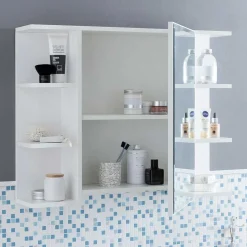 Badezimmerschränke|Spiegelschränke*Pharao24 Spiegel Badschrank Lagrosso