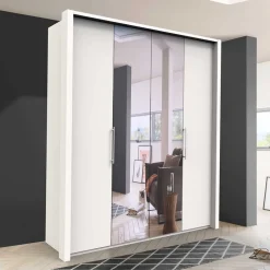 Jugendkleiderschrank*Pharao24 Spiegel Falttürenschrank Emiliano