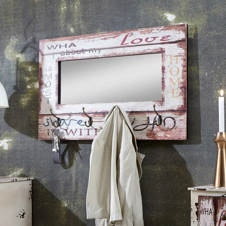 Wandgarderoben*Pharao24 Spiegel Garderobe Sotonio