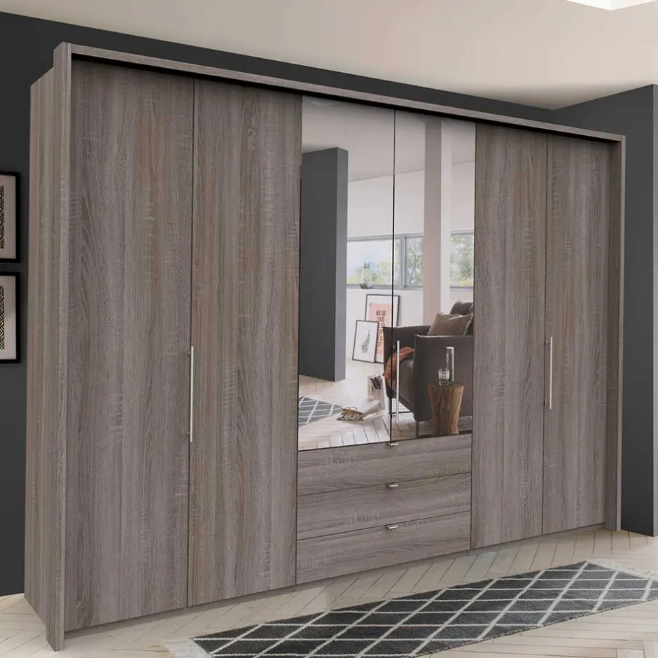 Pharao24 Spiegel Kleiderschrank Elixar> Kleiderschränke|Schlafzimmerschränke