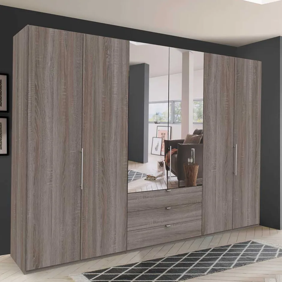 Pharao24 Spiegel Kleiderschrank Elixar> Kleiderschränke|Schlafzimmerschränke