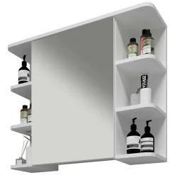 Pharao24 Spiegelschrank Bad Osmin> Badezimmerschränke|Spiegelschränke