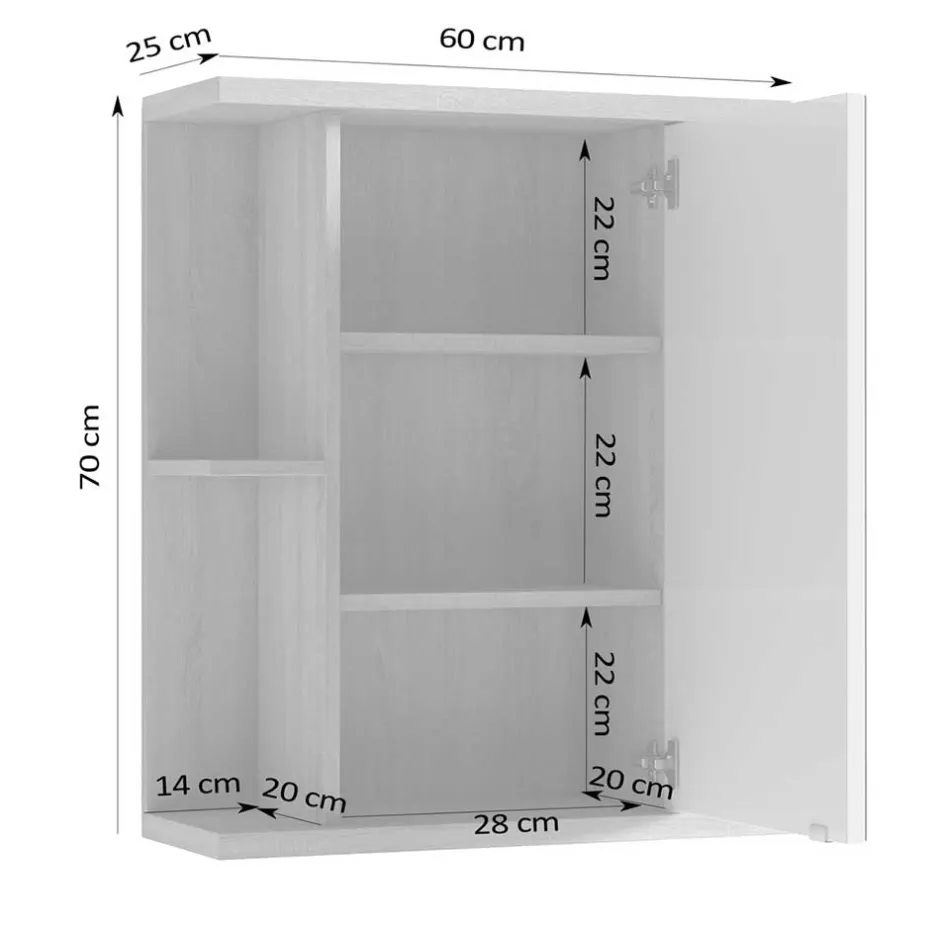Badezimmerschränke|Spiegelschränke*Pharao24 Spiegelschrank Bad Zirco