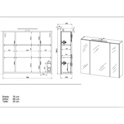 Pharao24 Spiegelschrank Gramos><noscript><img width=