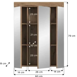 Pharao24 Spiegelschrank Silba><noscript><img width=