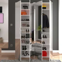 Dielenschränke*Pharao24 Spiegelschrank zweiteilig Ridonner