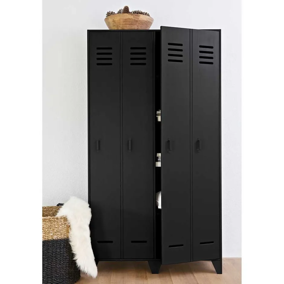 Pharao24 Spindoptik Schrank Donnys> Drehtürenschränke|Massivholz Kleiderschränke