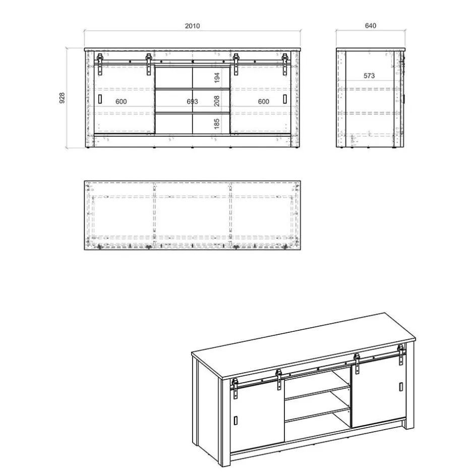 Spülenschrank*Pharao24 Spülenunterschrank Agazian