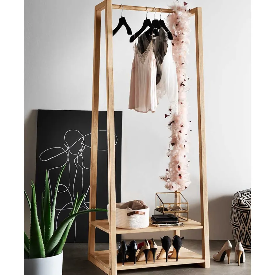 Massivholz Garderoben|Garderobensets*Pharao24 Standgarderobe Akinasa