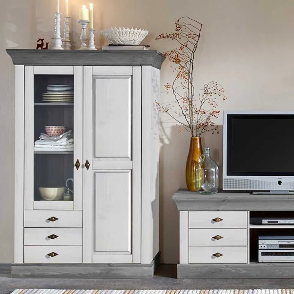 Vitrinenschrank*Pharao24 Standvitrine Boulogne