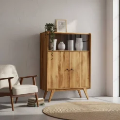 Pharao24 Standvitrine Carilla> Stauraumvitrinen|Highboards