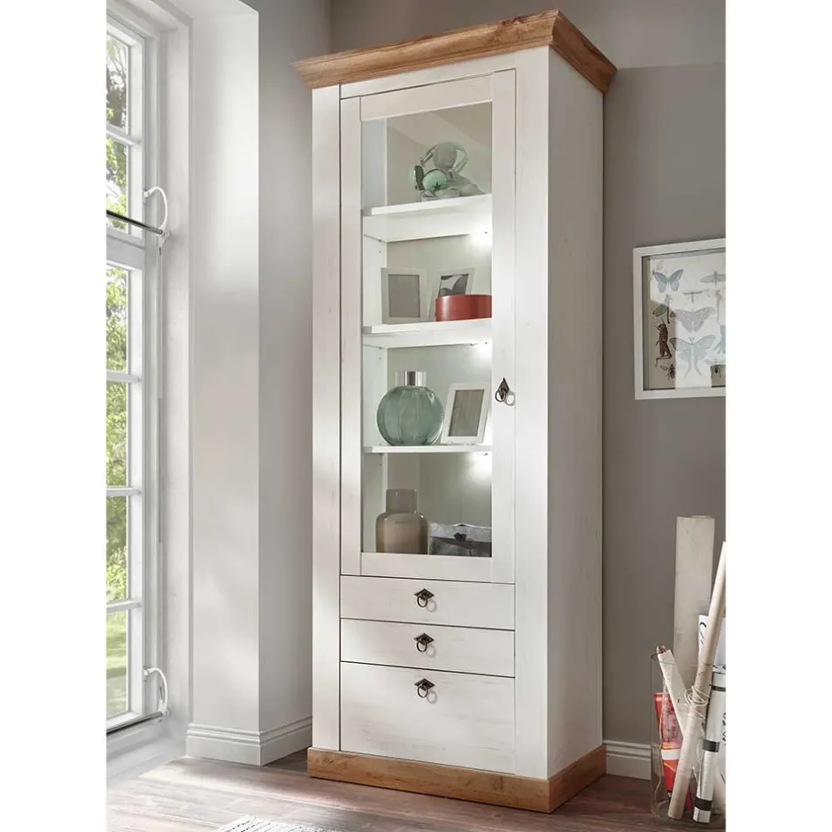 Pharao24 Standvitrine Craiova> Vitrinenschrank|Wohnzimmervitrinen