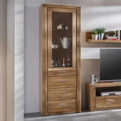 Pharao24 Standvitrine Doncerta> Wohnzimmerschrank|Massivholz Schränke