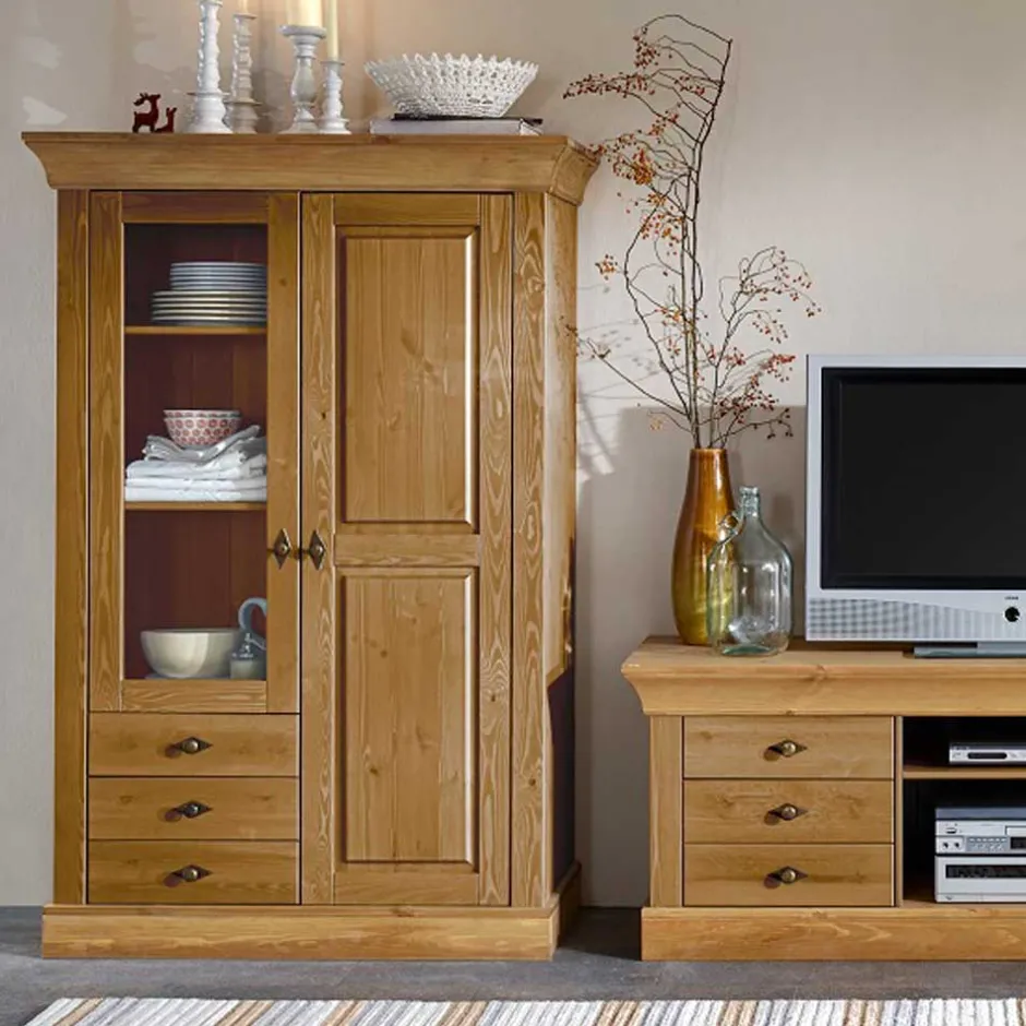 Vitrinenschrank|Wohnzimmervitrinen*Pharao24 Standvitrine Drobeta