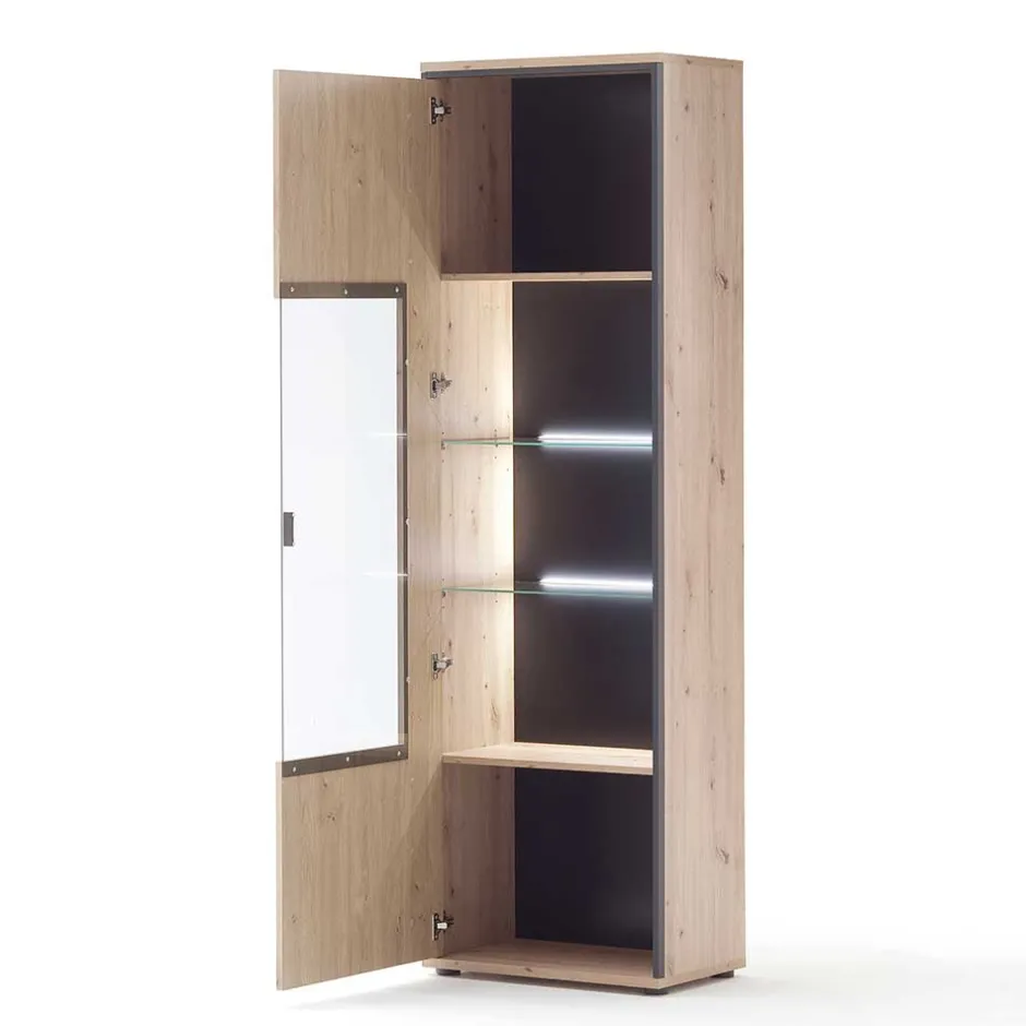 Pharao24 Standvitrine Geronda> Vitrinenschrank|Wohnzimmervitrinen
