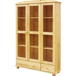 Wohnzimmerschrank|Massivholz Schränke*Pharao24 Standvitrine Jurentian