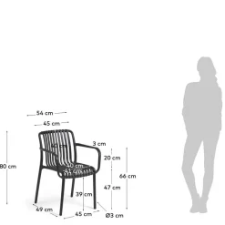 Gartenmöbel*Pharao24 Stapelstühle Outdoor Etna