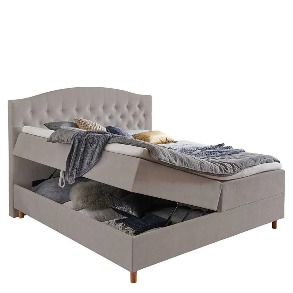 Funktionsbetten|Polsterbetten*Pharao24 Stauraum Boxbett Lesley