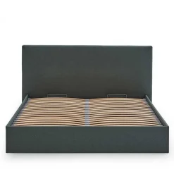 Pharao24 Stauraumbett Dunkelgrün 140x200 cm Florynn><noscript><img width=