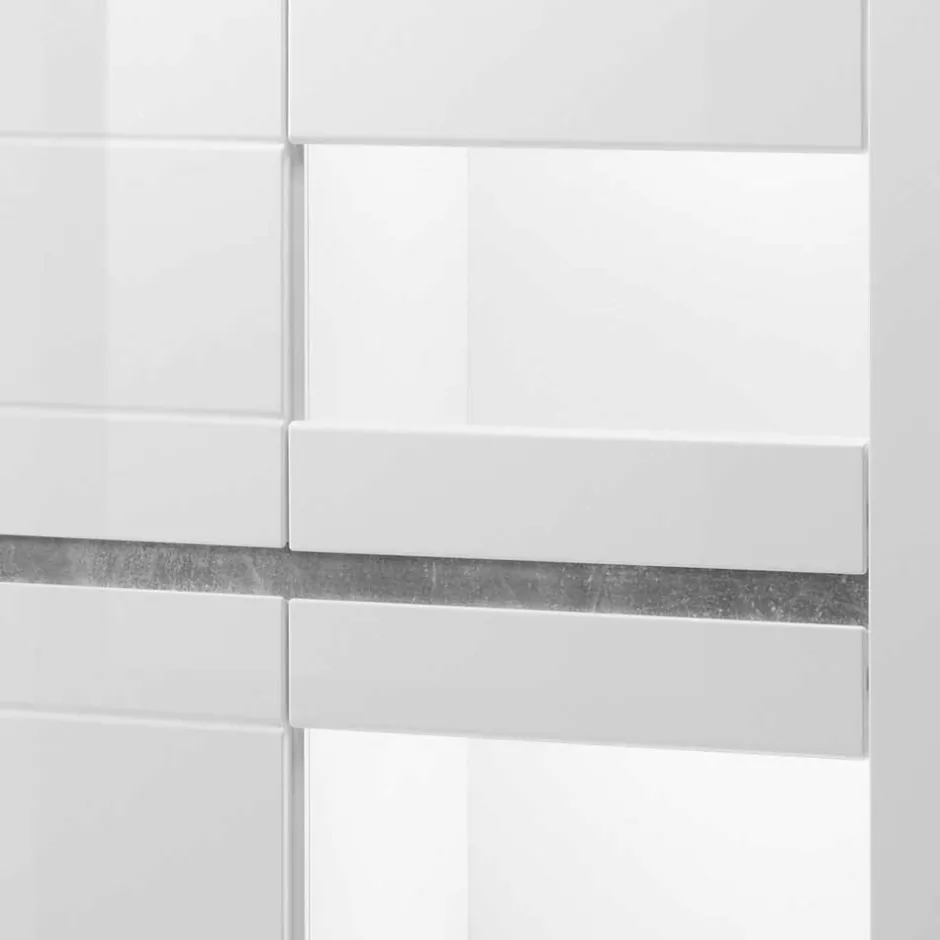 Wohnzimmerschrank|Vitrinenschrank*Pharao24 Stauraumvitrine Novinza