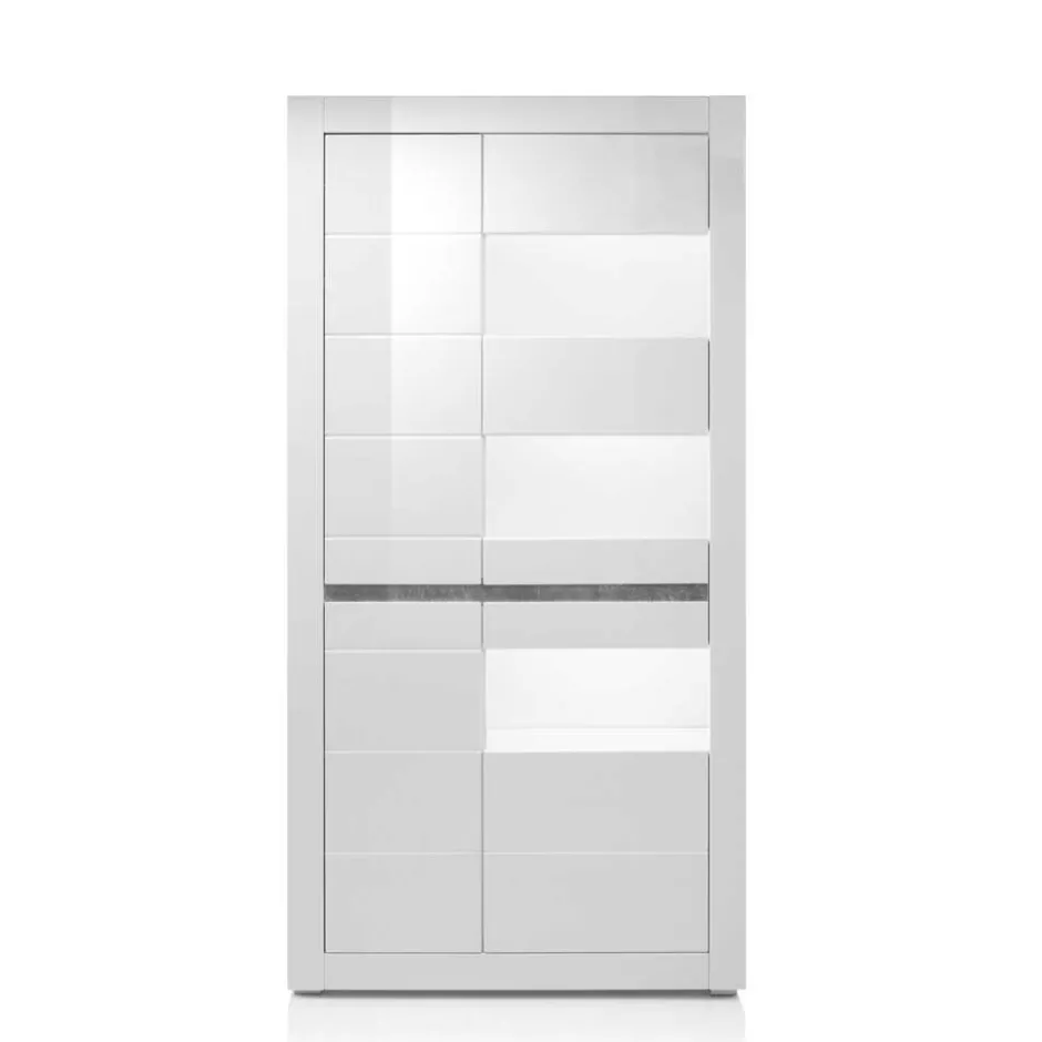 Wohnzimmerschrank|Vitrinenschrank*Pharao24 Stauraumvitrine Novinza