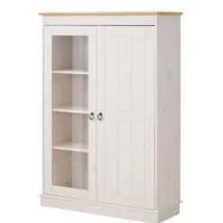 Pharao24 Stauraumvitrine Regine> Küchenkommode|Massivholz Kommoden