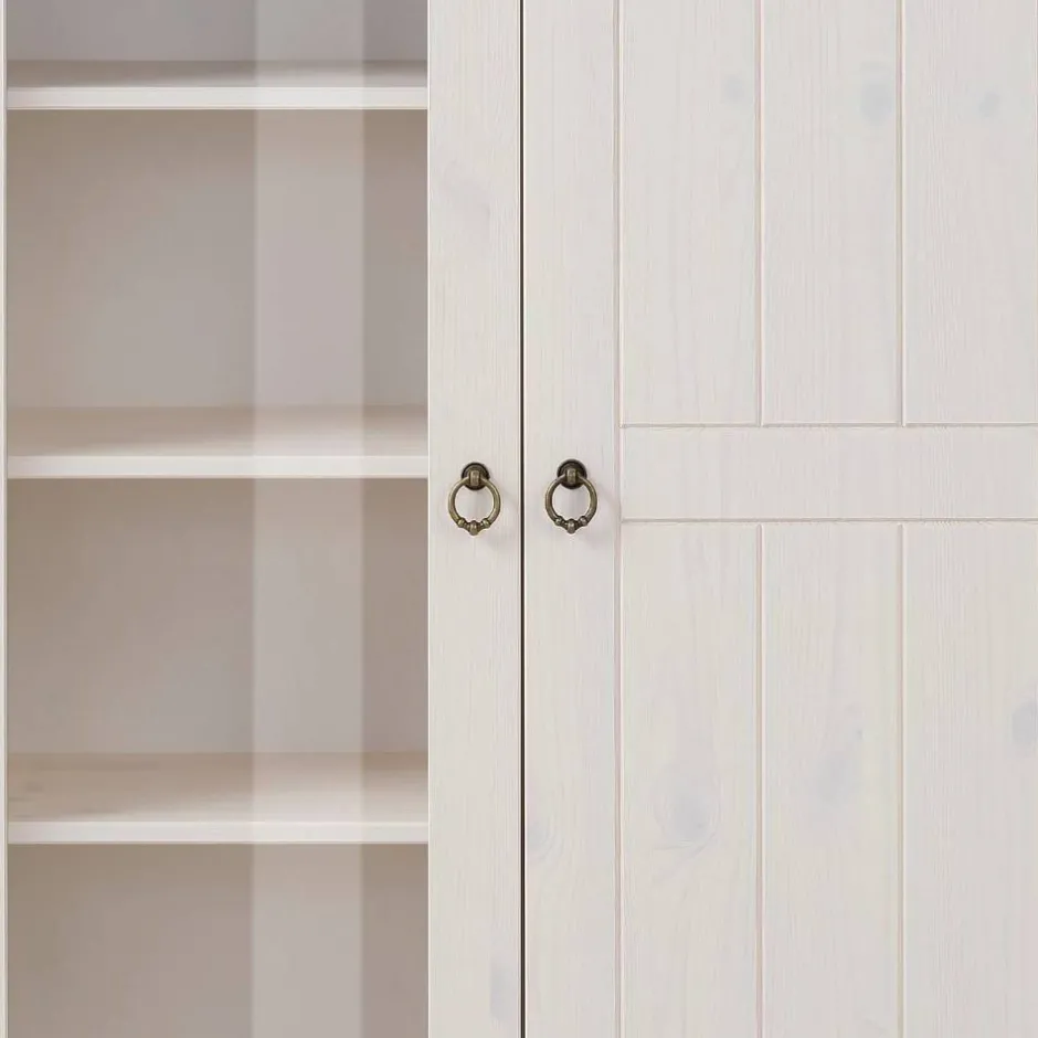 Pharao24 Stauraumvitrine Regine> Küchenkommode|Massivholz Kommoden