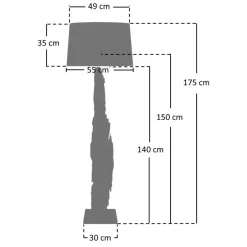 Lampen Und Leuchten*Pharao24 Stehleuchte Parinola