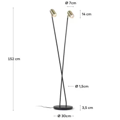 Lampen Und Leuchten*Pharao24 Stehleuchter Delius